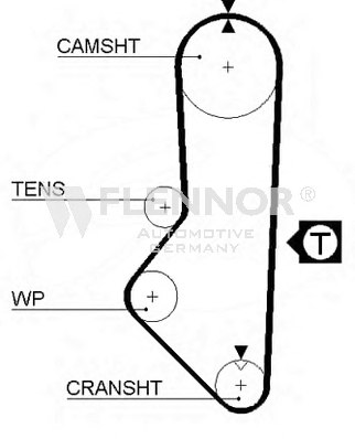 FLENNOR 4975 Timing Belt